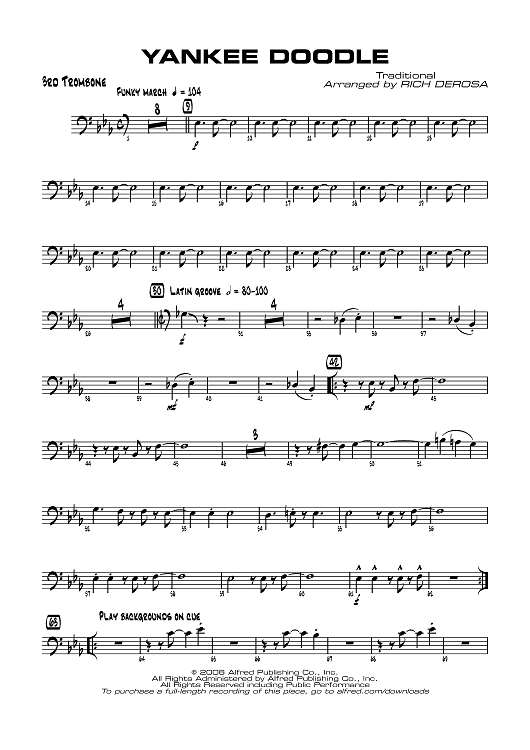 Yankee Doodle - Trombone 3