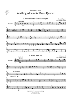 Wedding Album for Brass Quartet - Horn in F