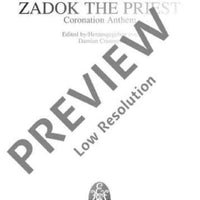 Zadok The Priest - Full Score