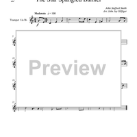 The Star Spangled Banner - Trumpet 1 in B-flat