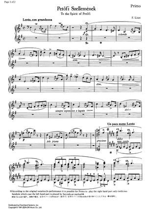 Petöfi Szellenmének - Piano 1