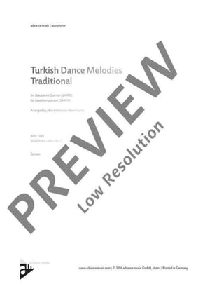 Turkish Dance Melodies - Score and Parts