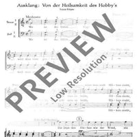 Hobbies - Choral Score