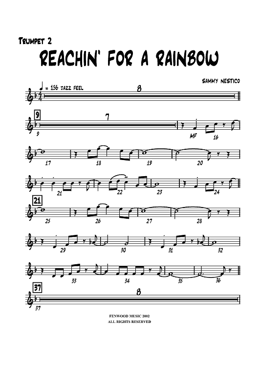 Reachin' For a Rainbow - Trumpet 2