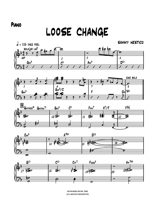Loose Change - Piano