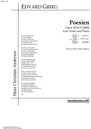 Poesien Op.18 No. 5
