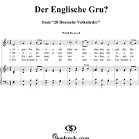 Der englische Gruß - No. 8 from "28 Deutsche Volkslieder" WoO 32