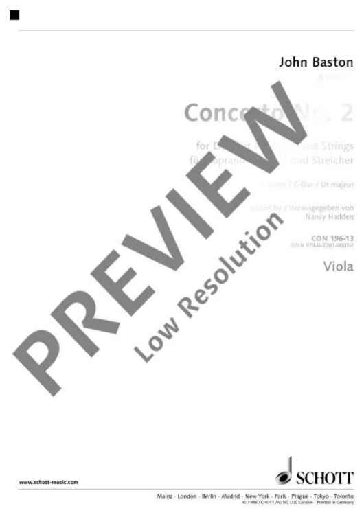 Concerto No. 2 C major - Viola
