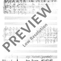 Legende vom Weisen und Zöllner - Choral Score