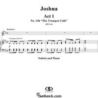 Joshua, Act 1, No. 14b "The trumpet calls"