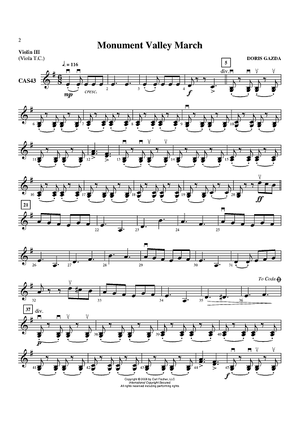 Monument Valley March - Violin 3/Viola