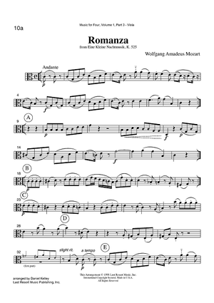 Romanza - from Eine Kleine Nachtmusik, K. 525 - Part 3 Viola
