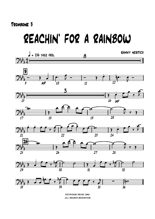 Reachin' For a Rainbow - Trombone 3