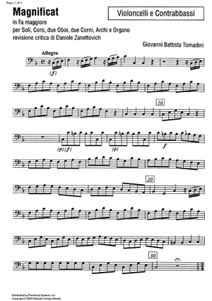 Magnificat - Cello/Bass
