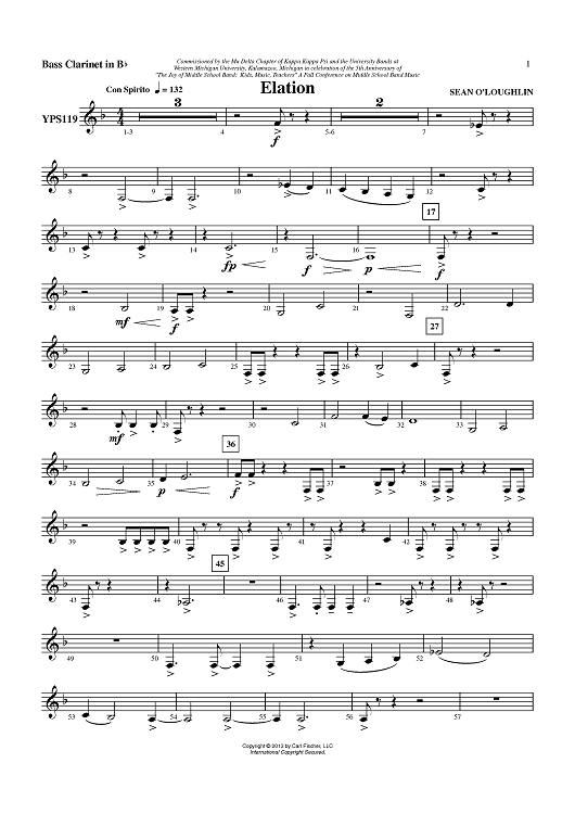 Elation - Bass Clarinet in Bb