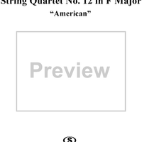 String Quartet No. 12 in F Major, Op. 96 - Violin 1