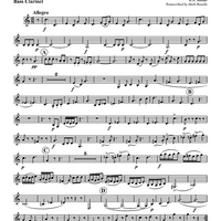 Allegro from "String Quartet 17" - Bass Clarinet