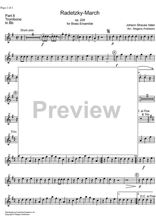 Radetzky Marsch Op.228 - Trombone