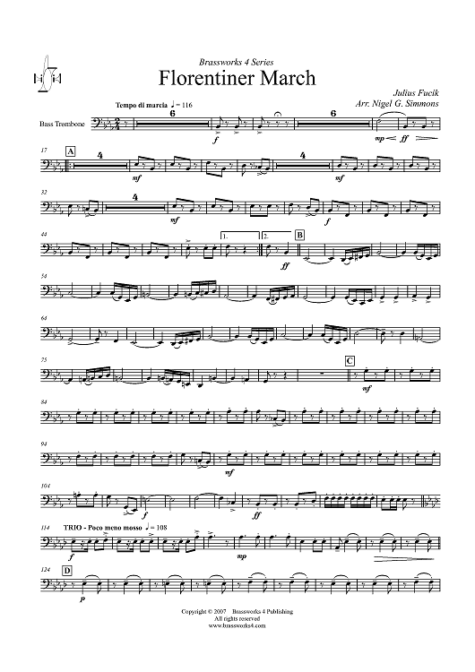Florentiner March - Bass Trombone