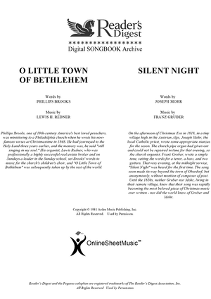 O Little Town Of Bethlehem / Silent Night