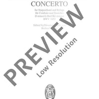 Concerto D minor in D minor - Full Score