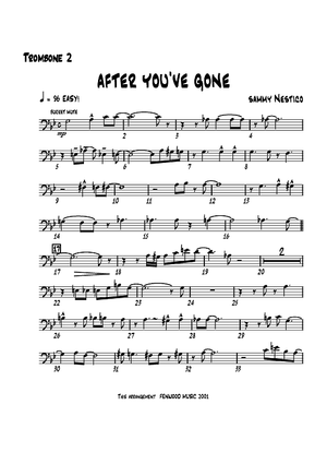 After You've Gone - Trombone 2