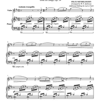 On Wings of Song “Auf Flügeln des Gesanges” from Six Songs, Op. 34