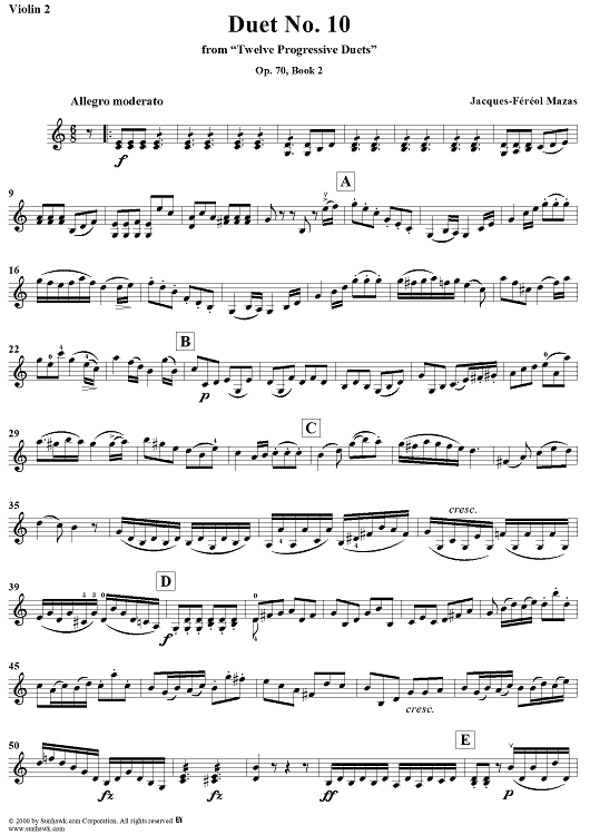 Duet No. 10 - Violin 2