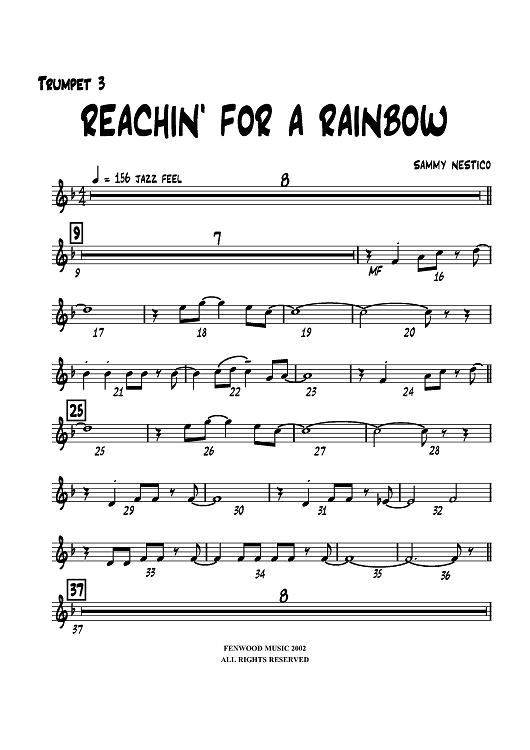 Reachin' For a Rainbow - Trumpet 3
