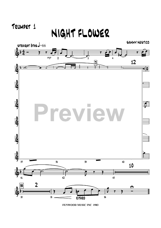 Night Flower - Trumpet 1
