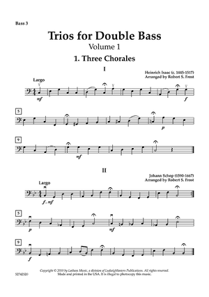 Trios for Double Bass - Volume 1 - Bass 3
