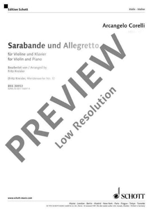 Sarabande and Allegretto
