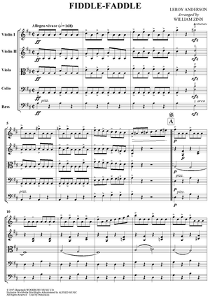 Fiddle-Faddle - Score