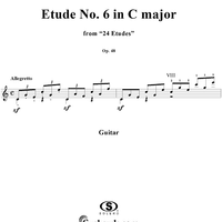 Etude No. 6 in C major - From "24 Etudes"  Op. 48