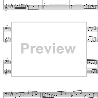 French Suite  6 E Major BWV 817 - Score