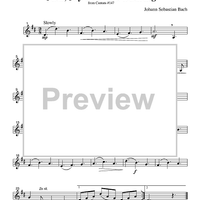 Jesu, Joy of Man's Desiring - from Cantata #147 - Part 4 Bass Clarinet in Bb
