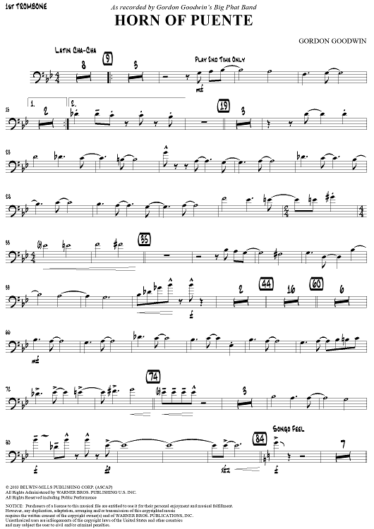 Horn of Puente - Trombone 1