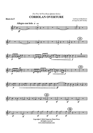 Coriolan Overture - Horn in F