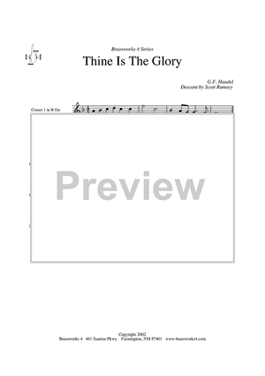 Thine is The Glory - Cornet 1