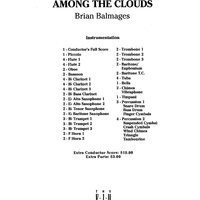 Among The Clouds - Score Cover