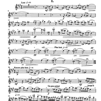 Destin (Symphonie à trois pour un drame) - Alto Saxophone