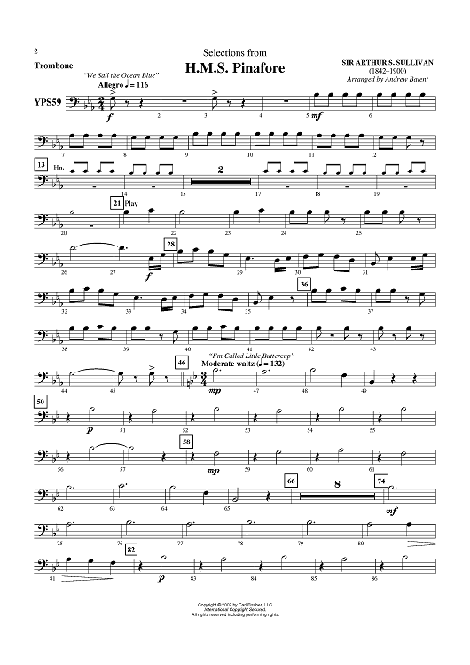 H.M.S. Pinafore - Trombone