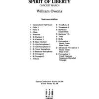 Spirit of Liberty - Concert March - Score