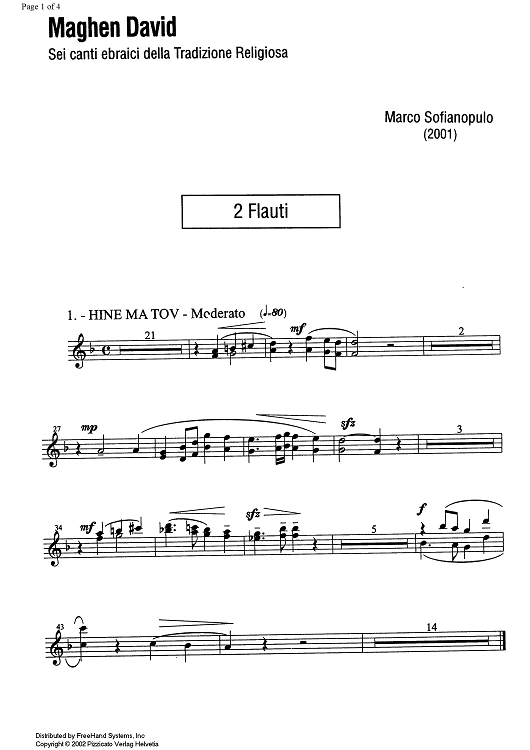 Maghen David - Flutes 1 & 2