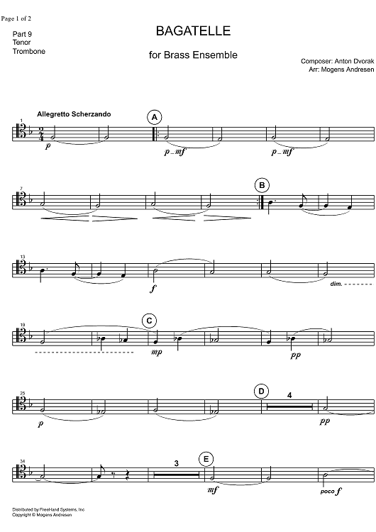 Bagatelle - Tenor Trombone