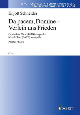 Da pacem, Domine - Verleih uns Frieden - Choral Score