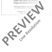 Songs and Dances from Russia - Performance Score
