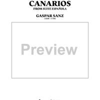 Canarios - from Suite Española for string Orchestra - Score