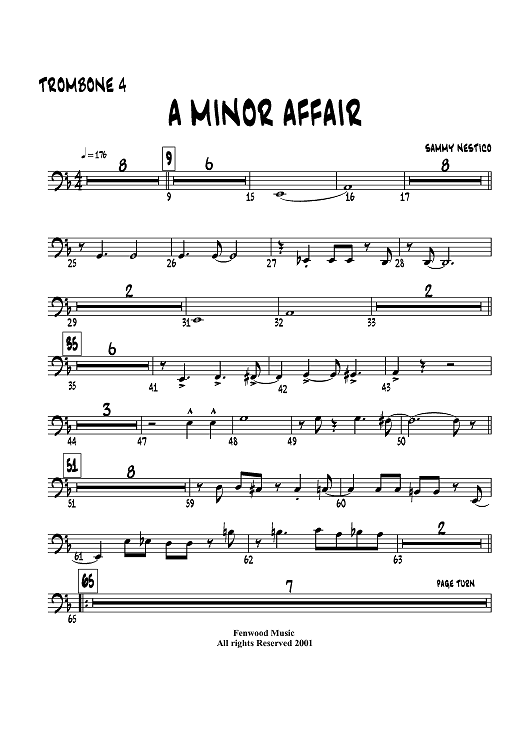 A Minor Affair - Trombone 4