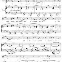 Five Lieder for Low Voice, Op. 105, No. 2, Immer leiser wird mein Schlummer